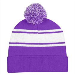 Purple with White Stripes